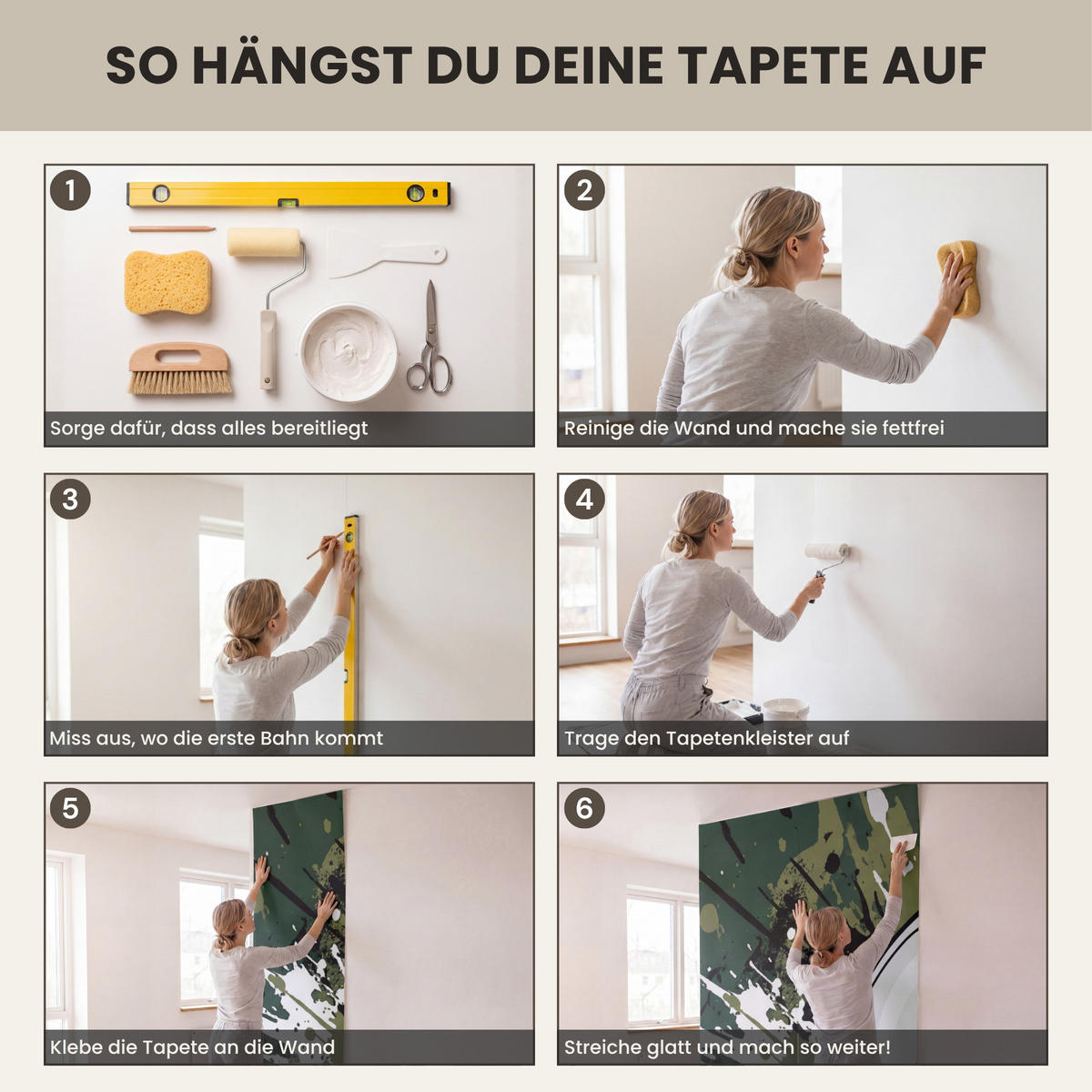 KINDERTAPETE - Fußball - Farbe - Spritzer - Grün - 300x240 cm - Dunkelgrün, Papier (300/240cm) - OnlyWow