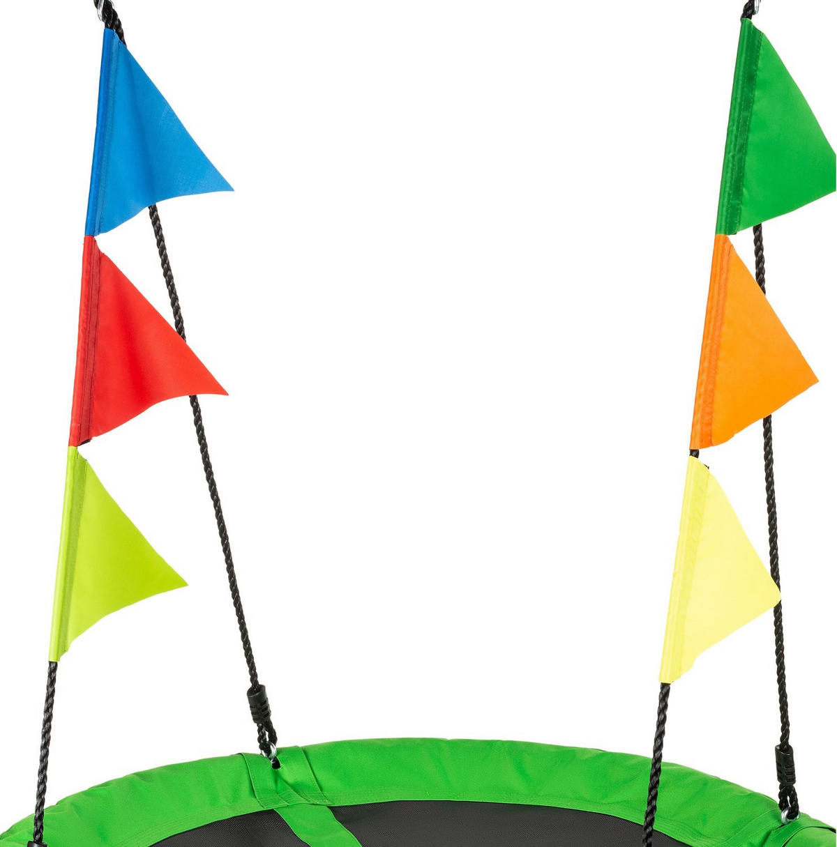 NESTSCHAUKEL bis 150 kg, 100 cm Durchmesser - Grün, Textil (100/160/100cm) - Luverno