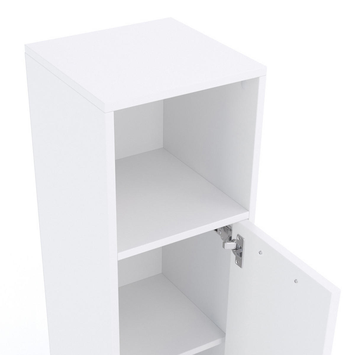 MIDISCHRANK Kiko Weiß 30 x 95 cm - Weiß, Holzwerkstoff (30/95/30cm) - Vicco