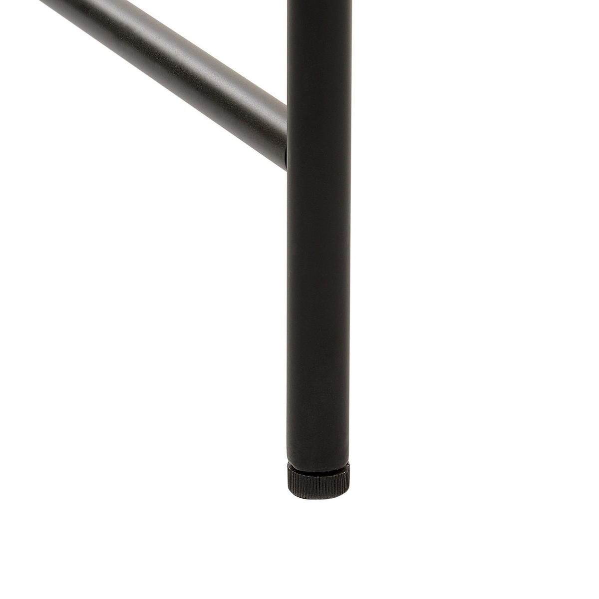 SCHREIBTISCH dunkler Holzfarbton 120/60/76 cm Casco - Dunkelgrau, Holzwerkstoff (60/120/76cm) - Beliani