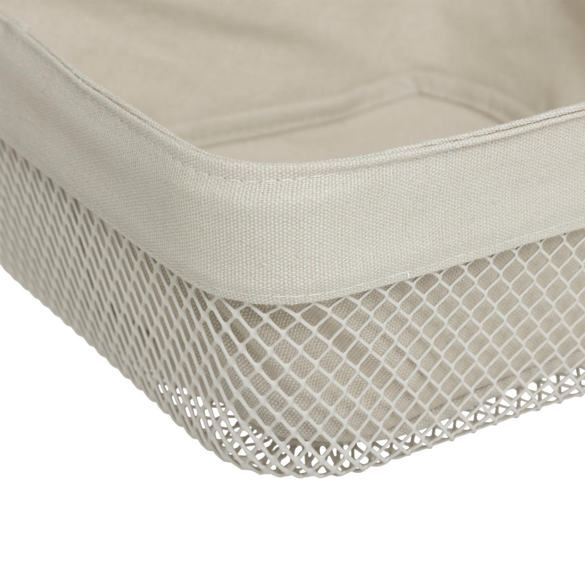 BROTKORB Mayaj 25,5/25,5/11,5 cm - Beige, Metall (25.5/11.5/25.5cm) - 5five Simply Smart