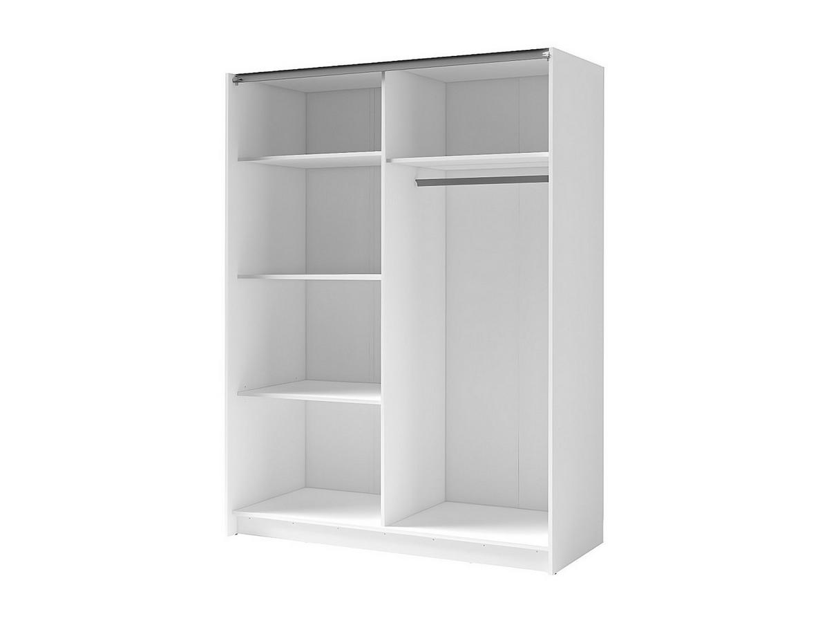KLEIDERSCHRANK - 200.3 cm x 62 cm - holz - naturfarben hell, weiß Tindania - Naturfarben/Weiß, Holz (200.3/198.5/62cm) - Vente-Unique