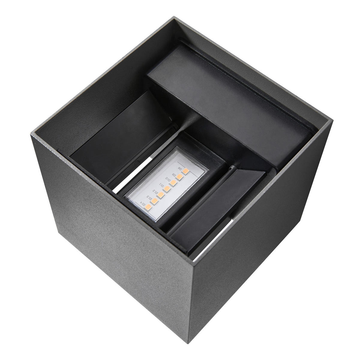 WANDLEUCHTE Milda - Schwarz - 10/10 cm - Schwarz, Kunststoff (10/10/10cm) - Nordlux