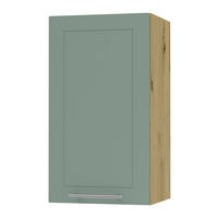 KÜCHENHÄNGESCHRANK Kvantum W2/40 Mint Matt / Eiche Artisan Matt 40 / 32,5 / 72cm - Eiche Artisan/Mintgrün, Holz/Holzwerkstoff (40/72/32.5cm) - Feldmann-Wohnen