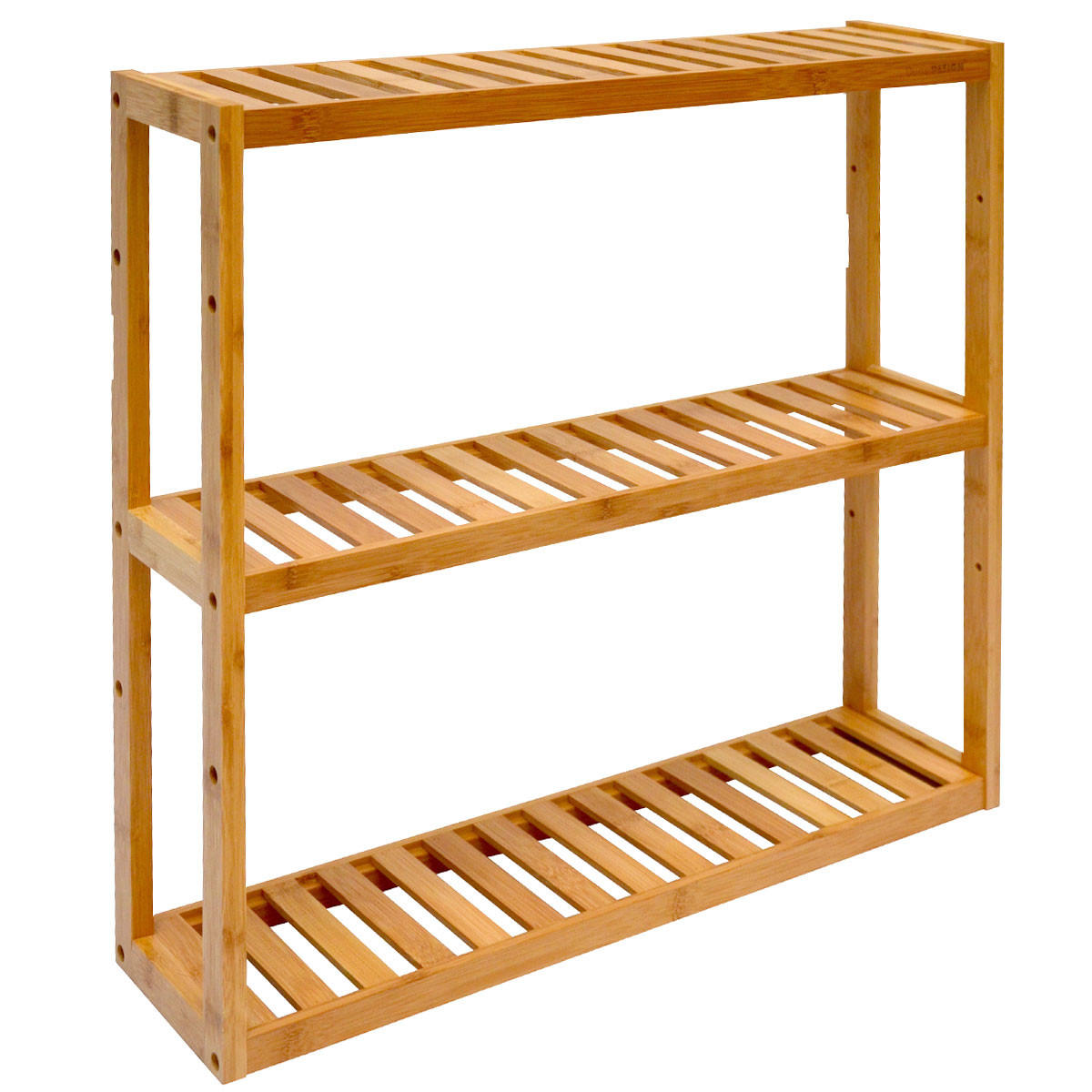 WANDREGAL 60x54x15 cm - Braun, Holz (15/54/60cm) - Dunedesign