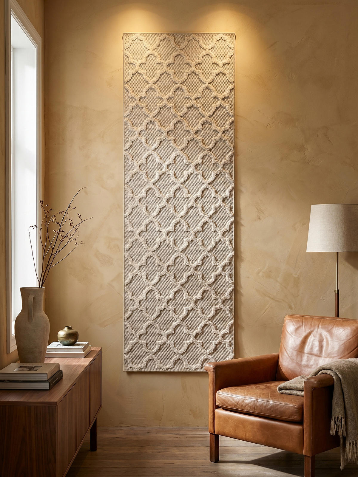 TEPPICH Outdoor IMST in Beige, im Skandi-Stil, 80 x 250 cm - Beige, Textil (250/80cm) - KADIMA DESIGN