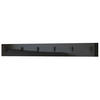 GARDEROBENPANEEL Linea Schwarz Hochglanz - Schwarz Hochglanz, Holzwerkstoff (110.5/14.5/3.5cm) - Vladon
