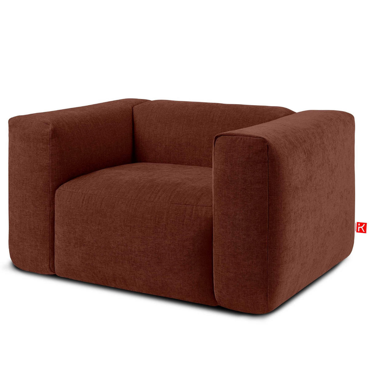 SESSEL BUFFO , Orange - Orange, Textil (130/73/96cm) - KONSIMO®