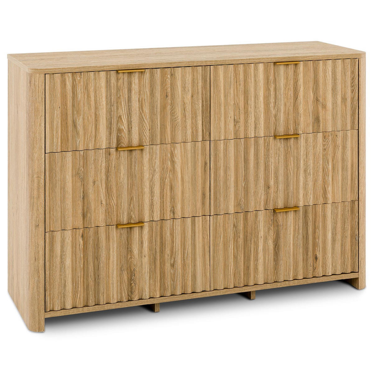 KOMMODE ELLA Eiche - Eichefarben, Holzwerkstoff (110/77/39cm) - IDIMEX