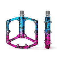 FAHRRADPEDALE Rennrad/Mountainbike 3 Lager Aluminiumlegierung Tarnmuster - Multicolor, Metall (10/1.4/10.4cm)