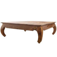 COUCHTISCH Sheesham 120x120x40 braun lackiert OPIUM #633 - Braun, Holz (120/120/41cm) - Massivmoebel24