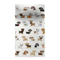 TAGESDECKE dogs 180x260 cm (bett 80/90/105) mehrfarbig - Multicolor, Textil (180/260cm) - Happy Friday