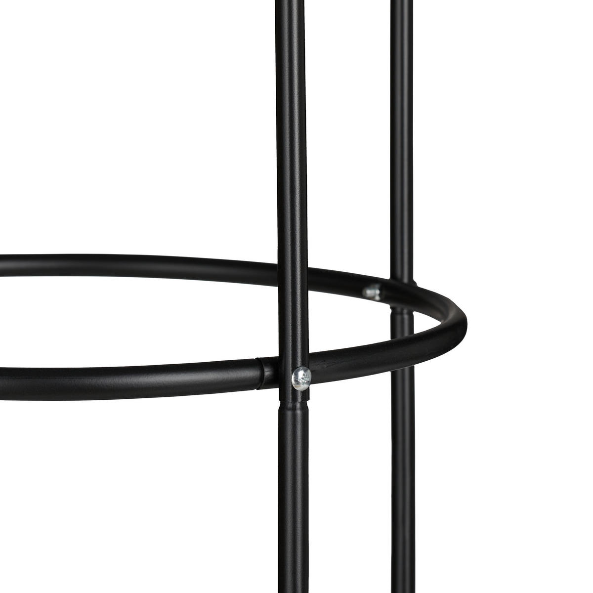 2XPODPĚRA pro šplhání - černá, kov (41/200/41cm) - Relaxdays