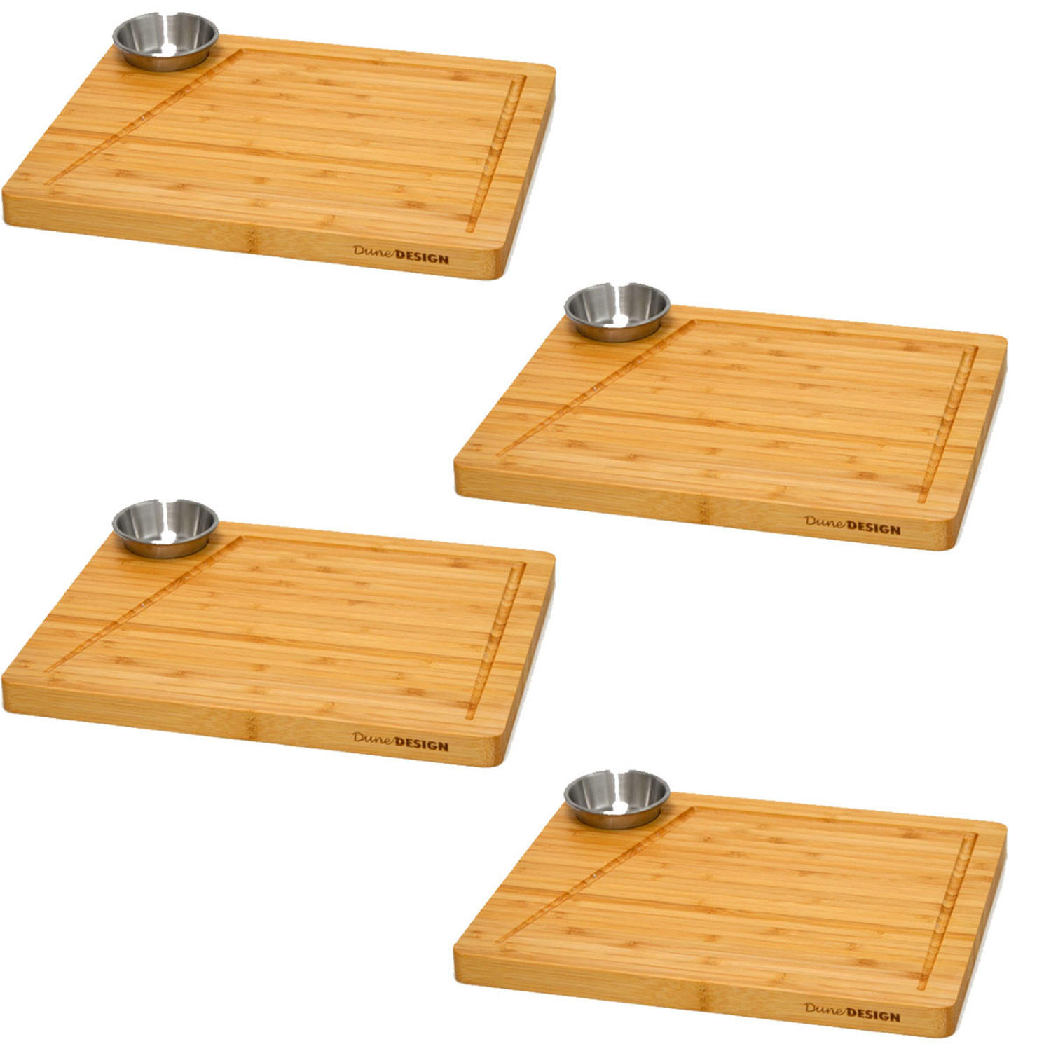 STEAKBRETT 25/30/2 cm, Bambus - Beige, Holz (25/30cm) - Dunedesign