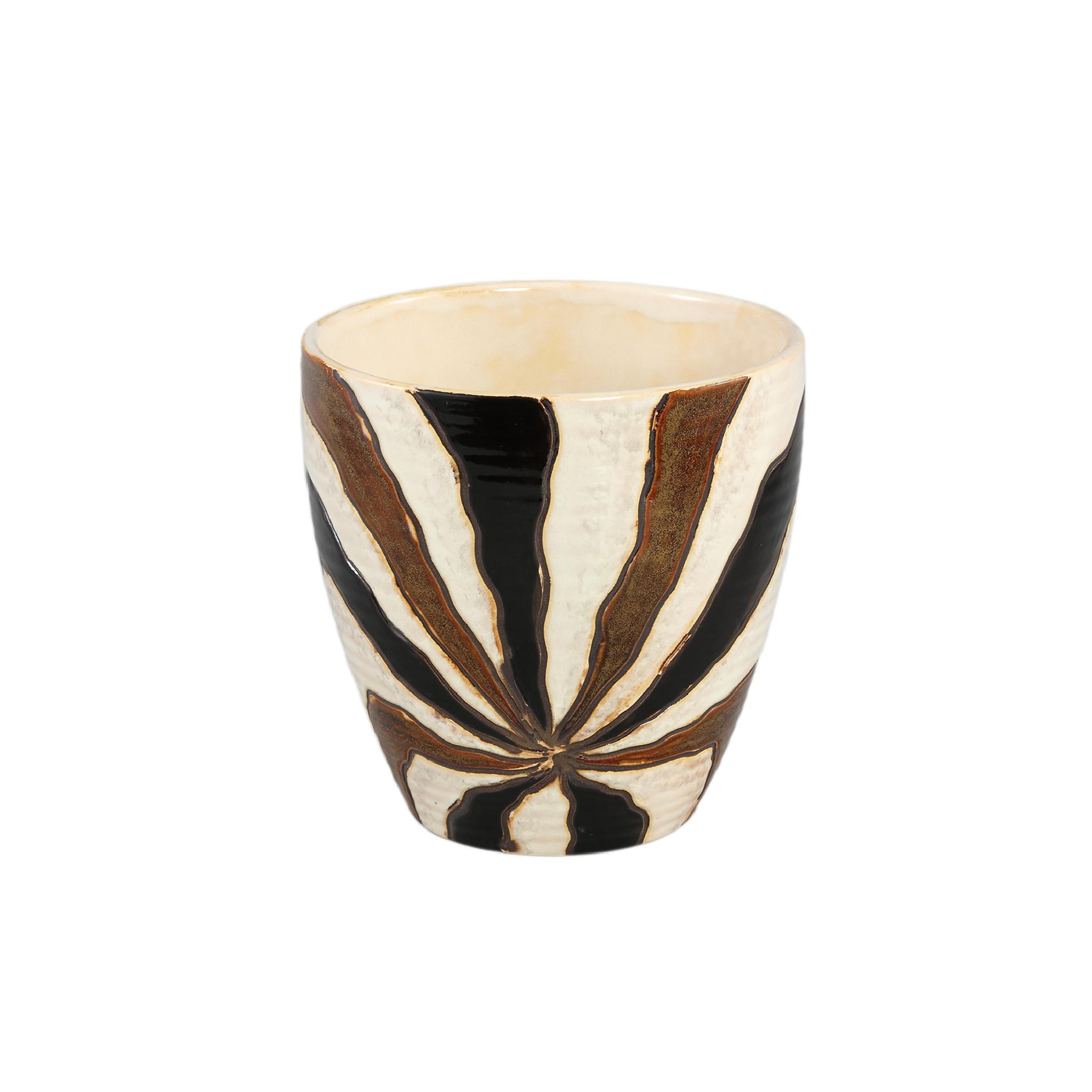 TOPF Evelin Braun 19/19/19cm - Braun, Keramik (19cm) - PTMD Collection