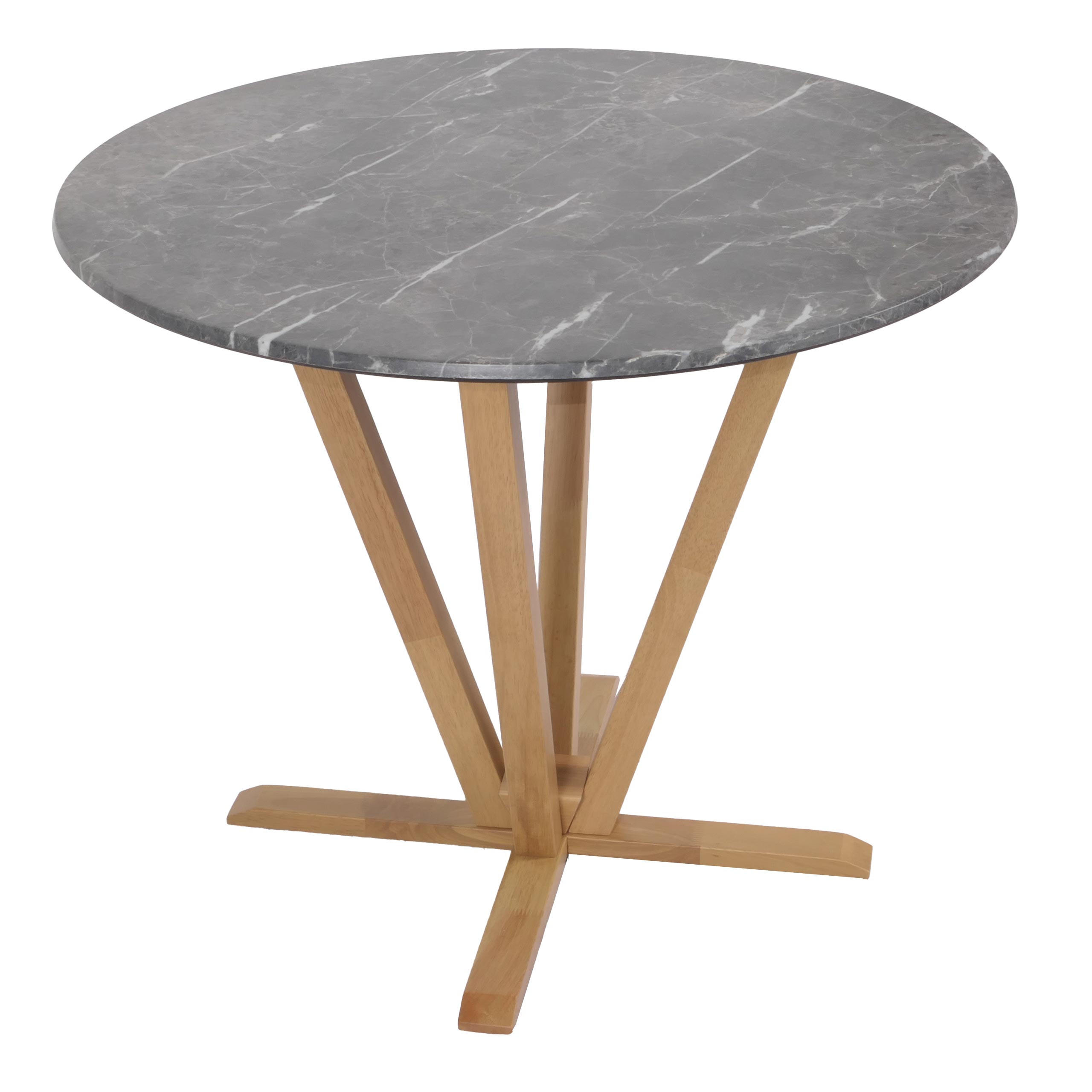 BISTROTISCH -B rund Grau - Grau, Holz (92/76/92cm) - MCW