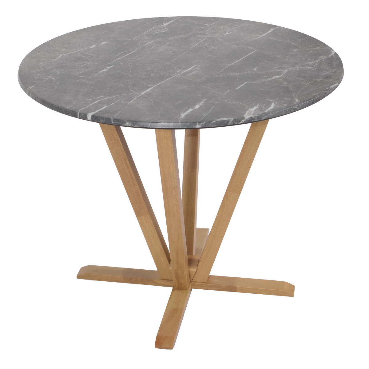 BISTROTISCH -B rund Grau - Grau, Holz (92/76/92cm) - MCW