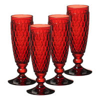 SEKTGLÄSER Boston Coloured Rot 145 ml 4er Set - Rot, Glas (0.145L) - Villeroy & Boch