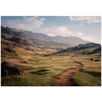 FOTOTAPETE Landschaft Natur Braun 150x105 cm - Multicolor, Papier (150/105cm) - Wallarena