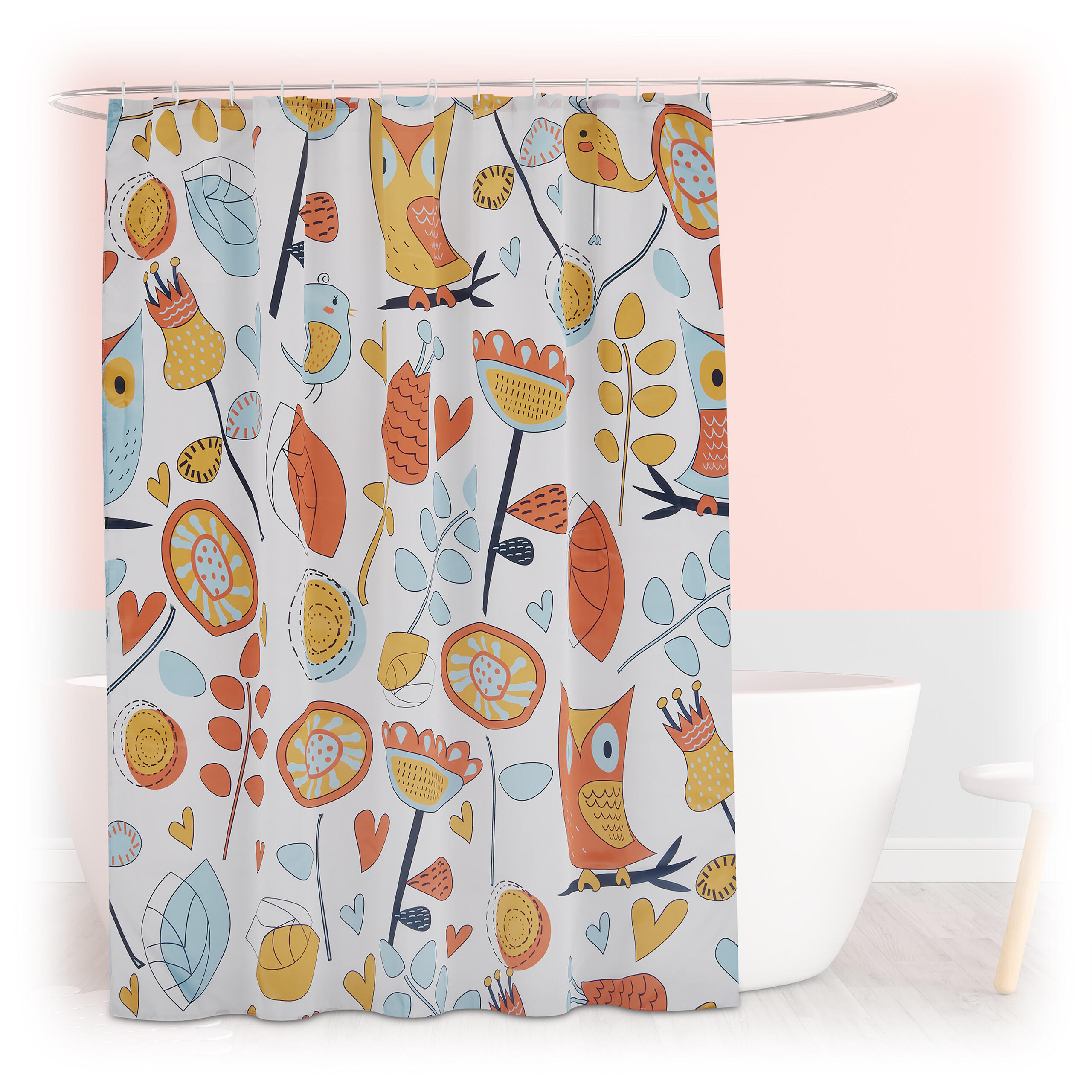 DUSCHVORHANG - Multicolor, Textil (180/0.1cm) - Relaxdays