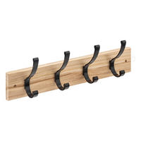 WANDHAKEN Holz - Braun, Holz (8/13.5/42cm)