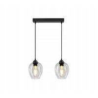 PENDELLEUCHTE Hegel - Transparent/Schwarz, Glas/Metall (15/37/80cm) - kiki design