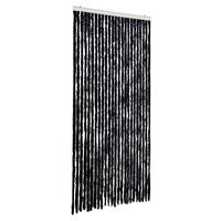 INSEKTENSCHUTZ-VORHANG Anthrazit 100/220 Cm Chenille - Anthrazit, Kunststoff (100/220/100cm) - vidaXL