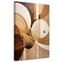 LEINWANDBILD 3D und geometrisch 80x120cm - Beige, Textil (80/120cm) - Feeby