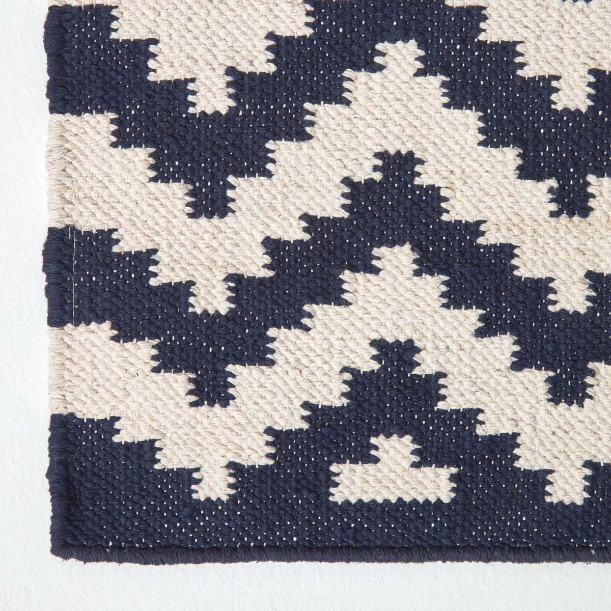 KELIM-TEPPICH Casablanca handgewebt 90/150 cm - Dunkelblau, Textil (90/150cm) - Homescapes