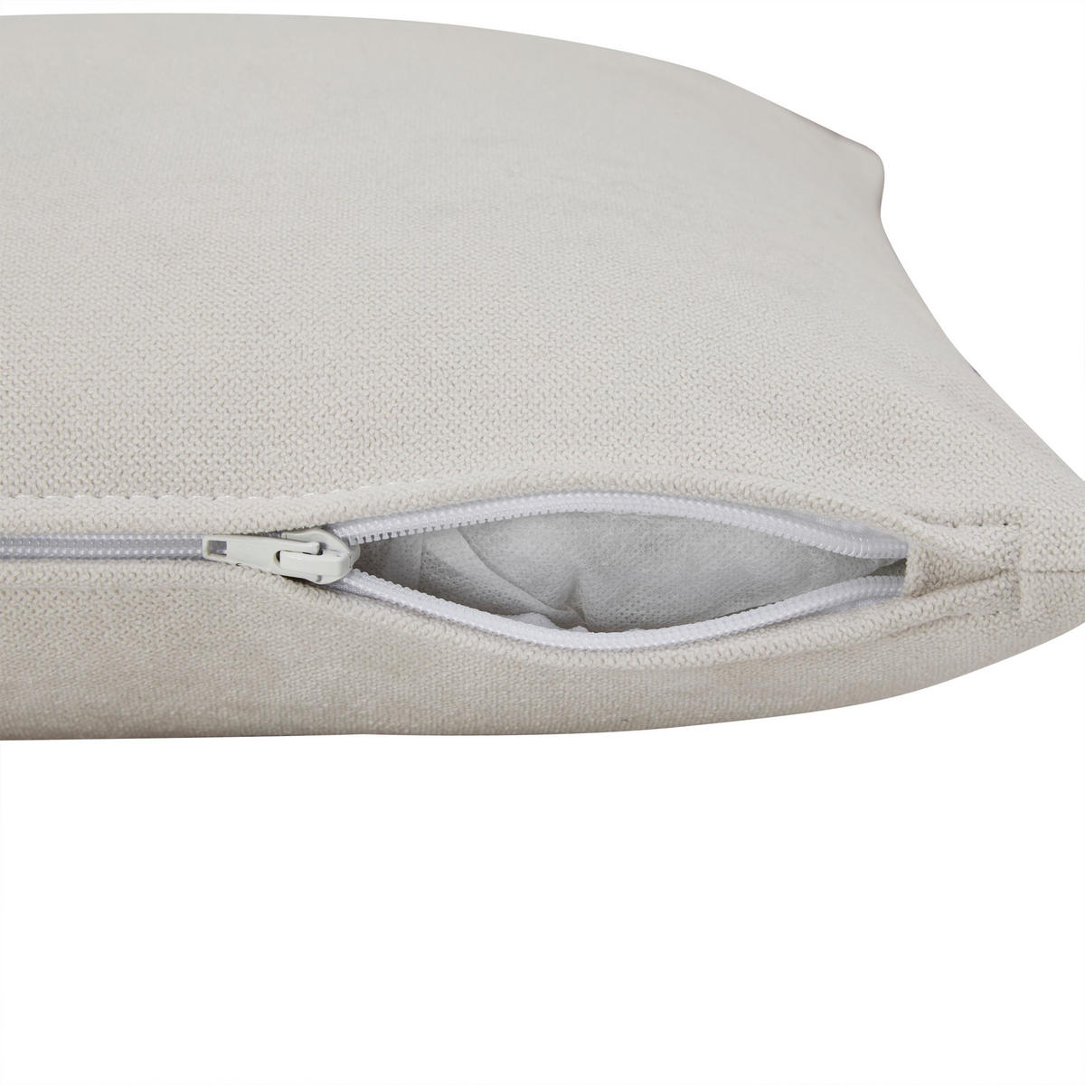 4-SITZER ECKSCHLAFSOFA Flanell Beige mit USB, Stauraum und mit Kissen - Beige, Holzwerkstoff/Textil (214/131cm) - WISHDOR