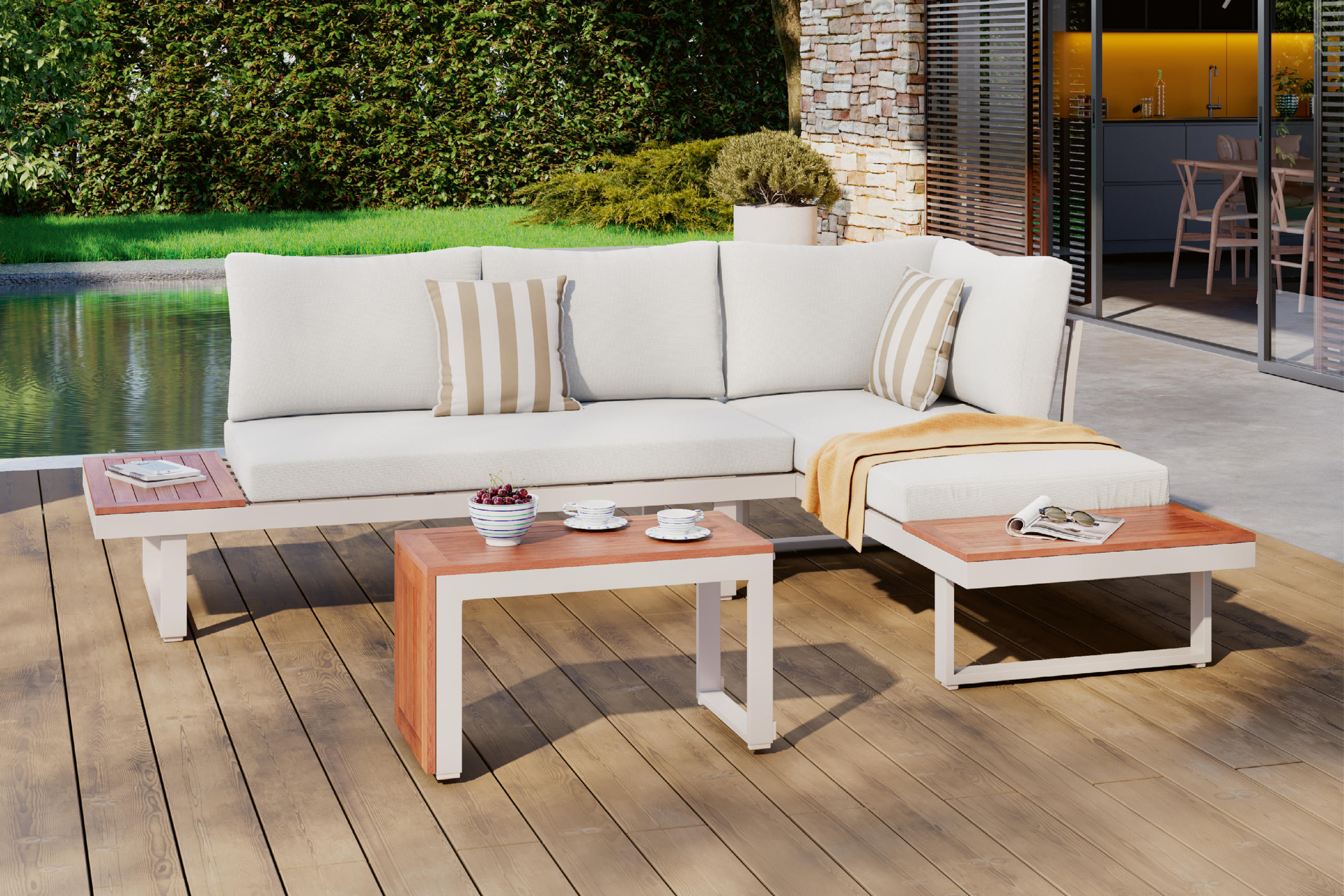 Wetterfeste Möbel aus Metall 