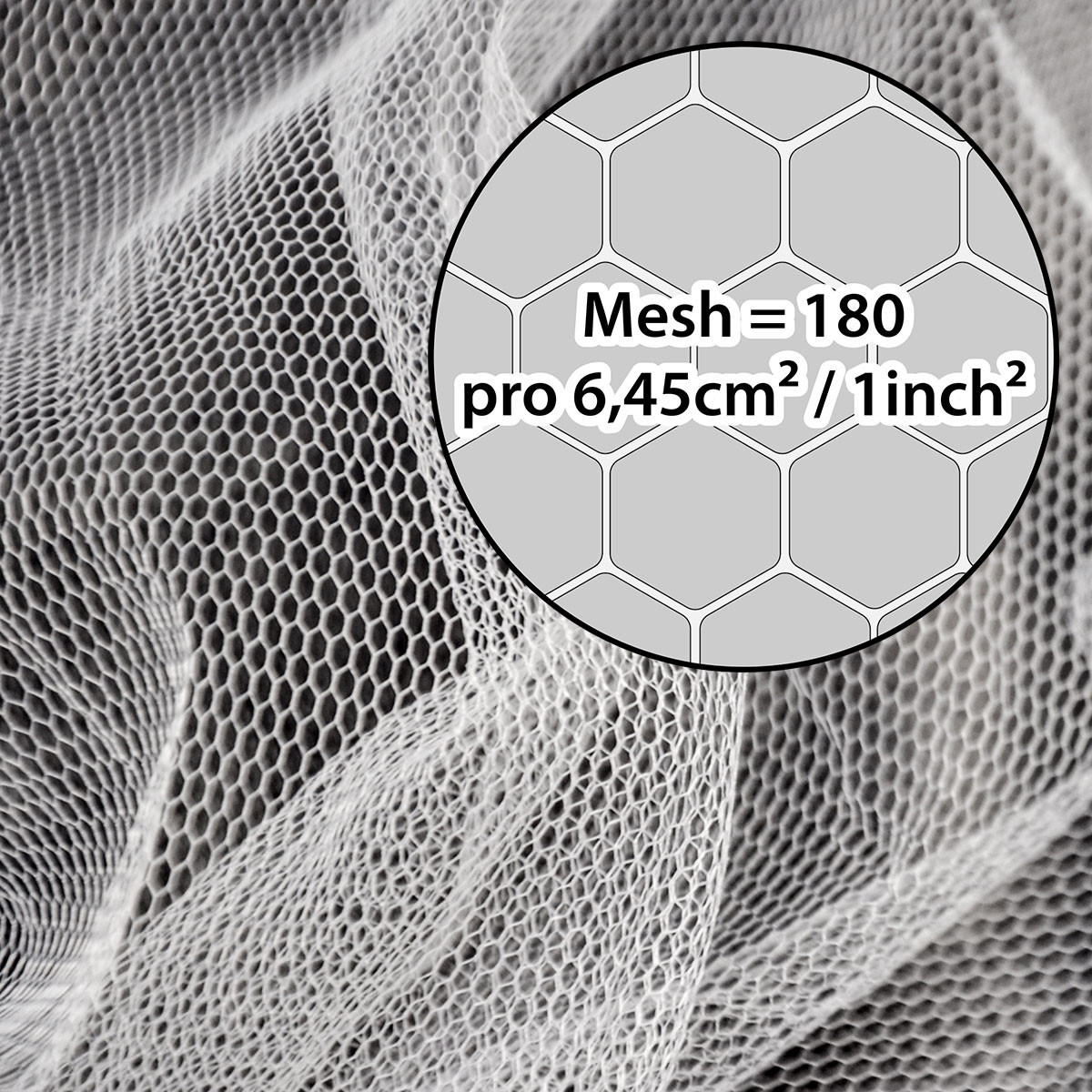 MOSKITONETZ 12m - Weiß, Kunststoff - Amanka