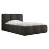POLSTERBETT Kevson Boucle 90 - Anthrazit, Holz (90/200cm) - MIRJAN24