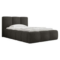 POLSTERBETT Kevson Boucle 90 - Anthrazit, Holz (90/200cm) - MIRJAN24