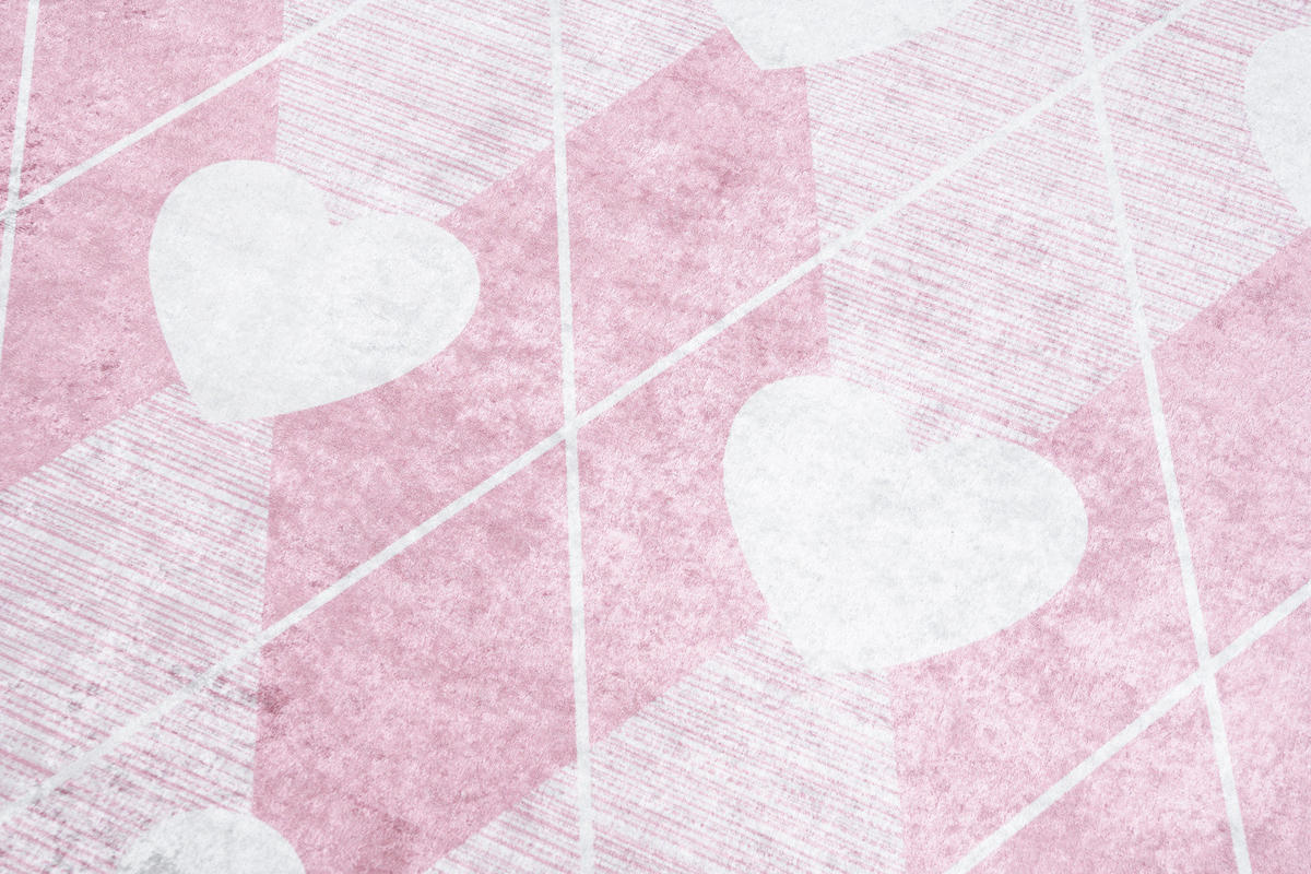 TEPPICH EMMA Rosa 160/230 cm - Rosa, Kunststoff (160/230cm) - Tapiso