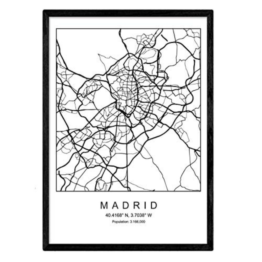 Nacnic Poster Schwarz 29.7x5x42 cm