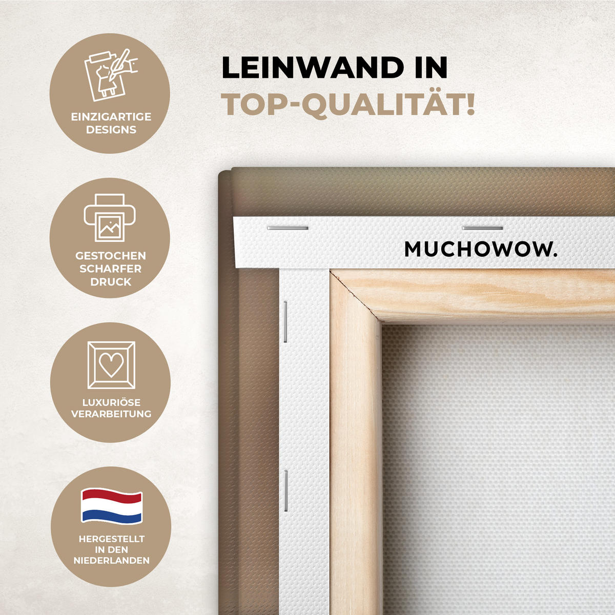 LEINWANDBILD Löwenzahn - Beige - Natur - Blume 40x30 cm - Hellbraun, Textil (40/30cm) - MuchoWow