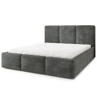POLSTERBETT MORENA LM 160x200 cm mit Bettkästen - Grau - Grau, Holz (160/200cm) - MASSENO