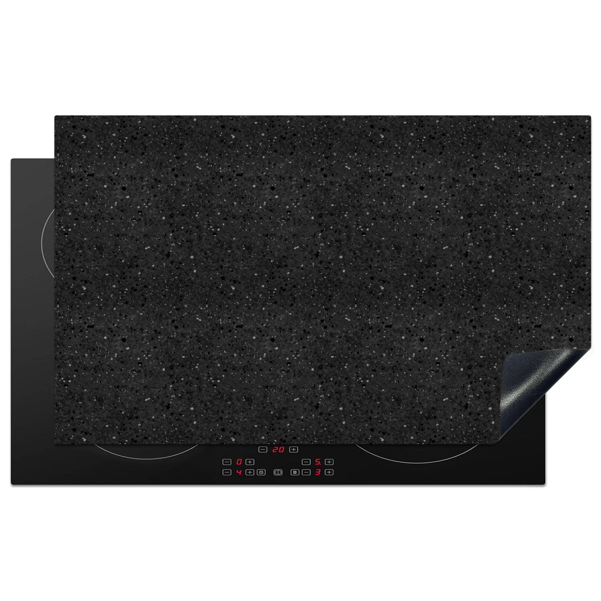 ZAŠČITA ZA INDUKCIJSKO PLOŠČO Beton 85x52 cm cm - antracit, umetna masa (85/52/0.2cm) - MuchoWow