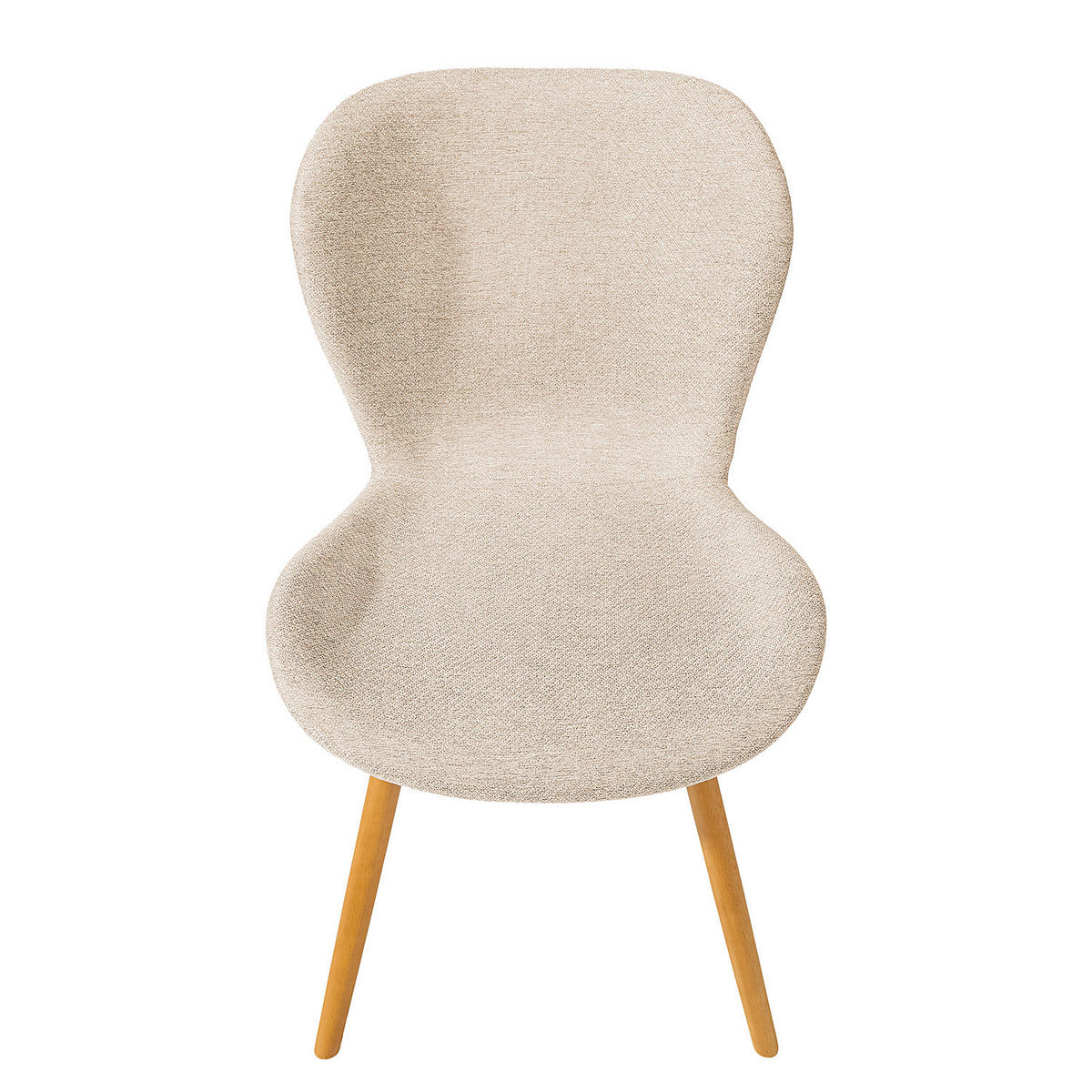 POLSTERSTUHL - Beige/Buchefarben, Textil (47/83/53cm) - home24