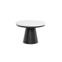 ESSTISCH CALMA Bis - Schwarz/Weiß, Holzwerkstoff/Metall (120/120/76cm) - Meblini