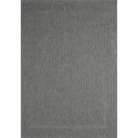 FLACHWEBTEPPICH Bordüre BORNO Polypropylen Anthrazit 140 x 200 cm - Anthrazit, Textil (140/200cm) - KADIMA DESIGN