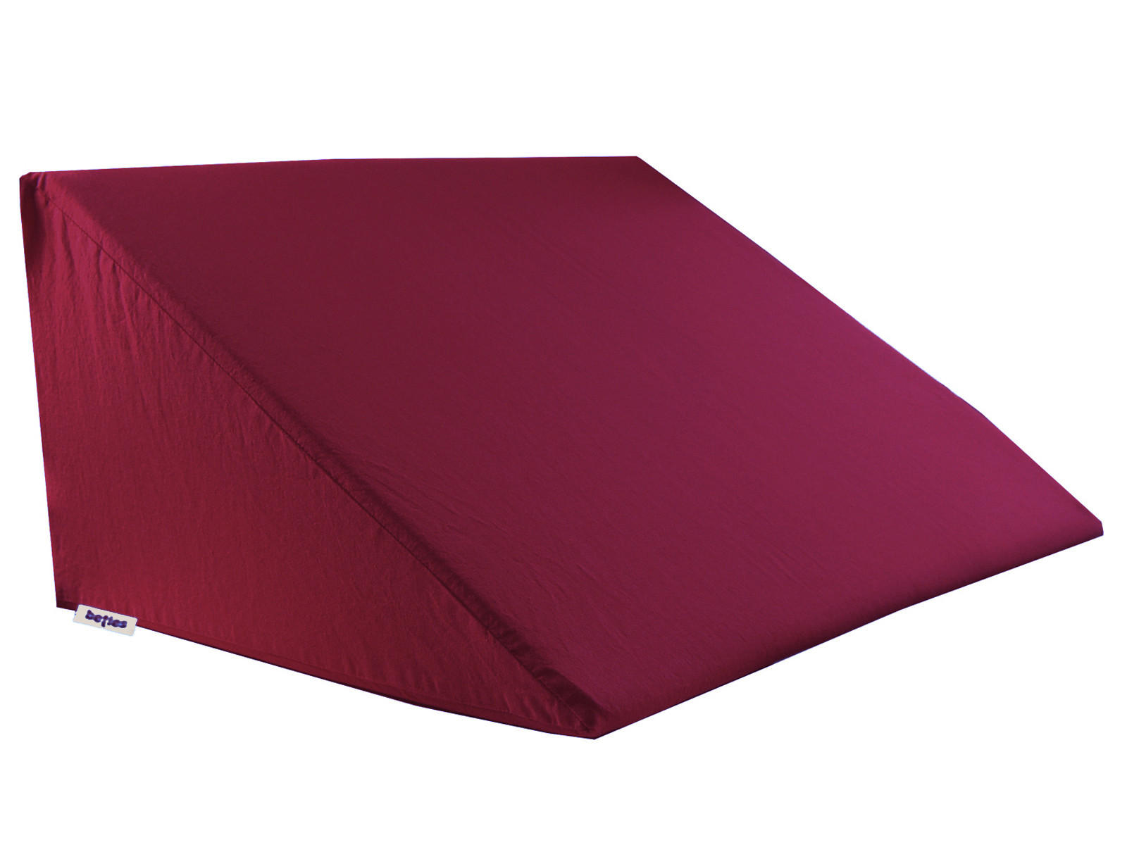 KEILKISSENBEZUG Basic 100% Baumwolle hibiskus 62/49/30 cm - Beere, Textil (62/49cm) - beties Heimtextil