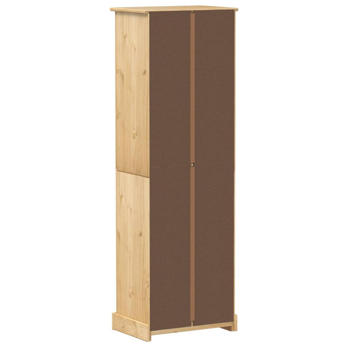 KLEIDERSCHRANK Corona 55/38/170 Cm Massivholz Kiefer - Braun, Holz (55/170/38cm) - vidaXL