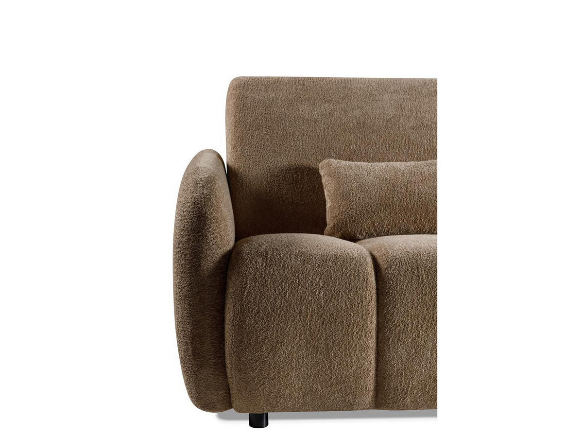 SOFA Kopiko Braun, mit Schlaffunktion und Bettkasten - Braun, Holzwerkstoff (225/93/100cm)