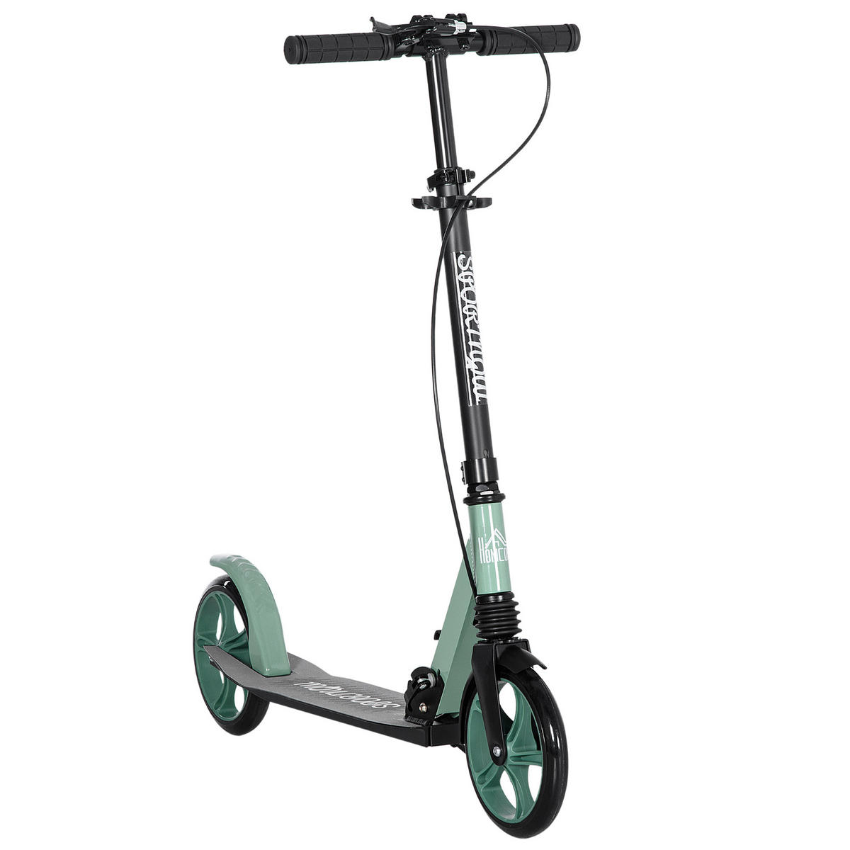 SCOOTER DE-18956 große 20 cm Rollen, Doppelbremse Grün - Grün, Metall (36.5/91.5cm) - ComfortXL