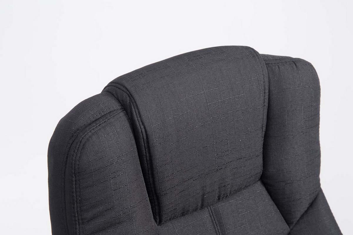 BÜROSTUHL Xavier Two, Stoffbezug Schwarz - Schwarz, Textil/Metall (62/125/70cm) - TPFLiving