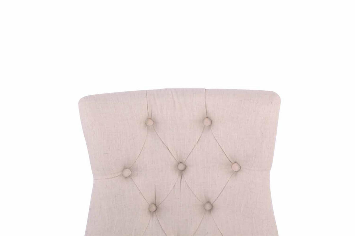 WOHNZIMMERSTUHL Stoff creme - Creme/Naturfarben, Holz/Textil (55/92/58cm) - CLP