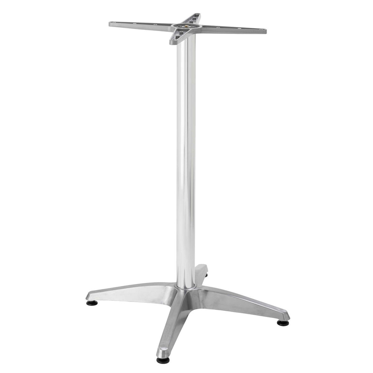 TISCHBEIN, Grau - Grau, Metall (6.5/72/65cm) - Oviala