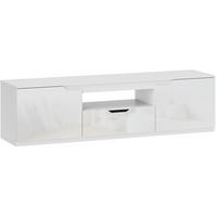 TV-LOWBOARD 160/38/43 cm Weiß aus Holz mit Kabelmanagement - Weiß, Holzwerkstoff (160/43/38cm) - OKWISH